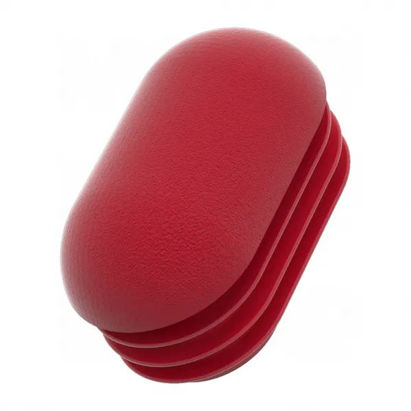 Tube Ending Oval Elliptical Flat Arched Tube Insert End Plug Domed Head Top Plastic Oval Pipe Plug photo-2