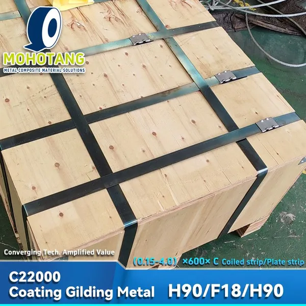 TOMBAC - STEEL - TOMBAC Cuzn10-St-Cuzn10 H90/If/H90 C22000 /If/ C22000 Coating Gilding Metal Brass 90 Clad on Both Sides photo-5