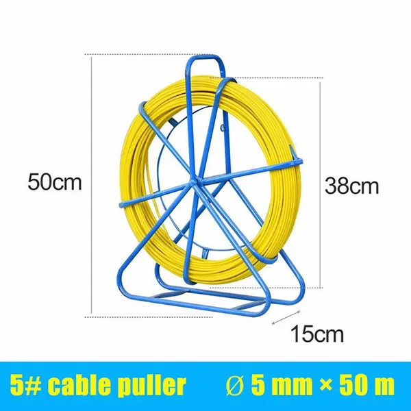 Heavy‑Duty Cable Threading Device With Glass Fiber Rod & Thickened Steel Frame | Multi‑Size Pipe Puller for Electricians & Telecom Installers photo-2