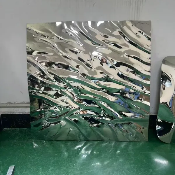 Fashion Store DecorationMetal Bending ProcessMetal Abstract Wall Panel photo-5