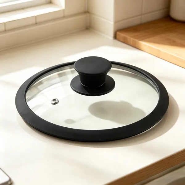BPA Free Silicone Glass Lid Set With Silicone Knob Sealing Ring Food Grade Accessories for Cookware Pot Pan and Storage Container