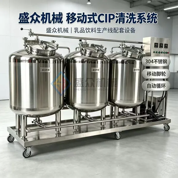 Mobile CIP Cleaning Machine CIP Cleaning System for Acid/Base Water Cleaning Equipment photo-2