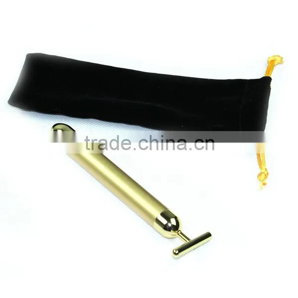 24K Beauty Bar Vibrating Massage Machine Hand Held Vibrating Hand Massage Machine