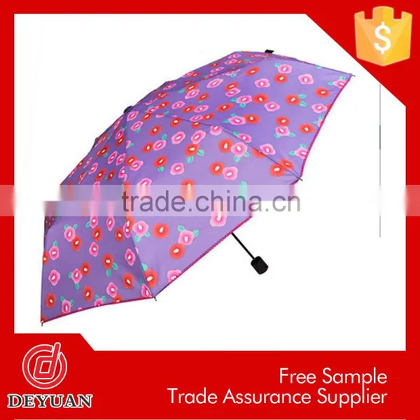 Cheap Wholesale Manual Open High Quality 3 Folding Umbrella photo-5