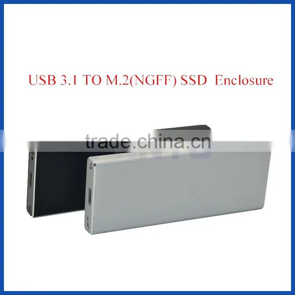 USB3.1 Gen 2 10 Gbps to 2280 M.2 NGFF B Key SATA Based Type SSD Case M.2 SSD Enclosure photo-2