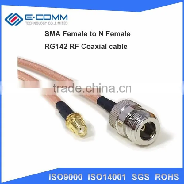 High Quality N Female to SMA Female Nut Bulkhead RG58 Jumper Pigtail Cable 50cm photo-4