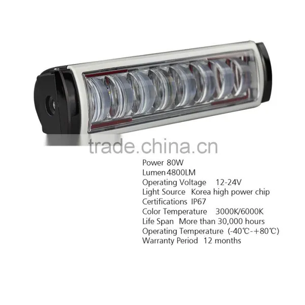 10 Inch Strip Shaped LED Driving Lights For Trucks Cars photo-2