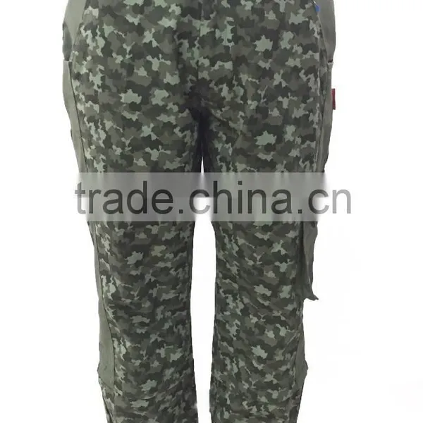 Camouflage Workwear Industrial Cargo Trousers With Multi Pockets