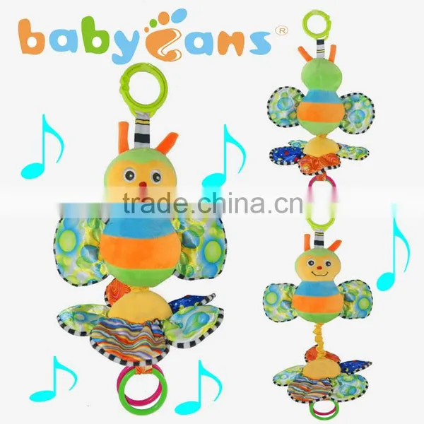 Babyfans Baby Rattle Colorful Flower Shaped Plush Baby Toys Hot Sale Baby Bed Hanging Toy photo-5
