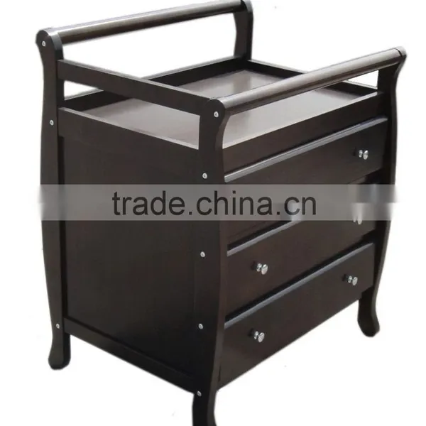 Multi-fonction Wooden Baby Changer Baby Changing Station Baby Changing Table