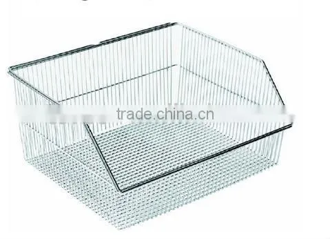 Small Metal Baskets for Hospital/Chrome Wire Baskets/Wall Pannel Baskets photo-2
