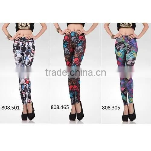 Milk Silk Christmas Leggings, Yoga Leggings, Pattern Leggings, Milk Silk Leggings at Stock photo-5