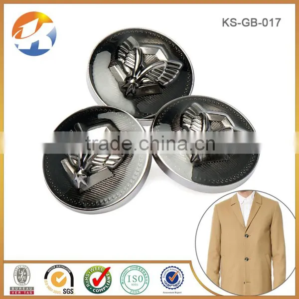 Fashion Luxury Alloy Custom Logo Metal Buttons photo-3