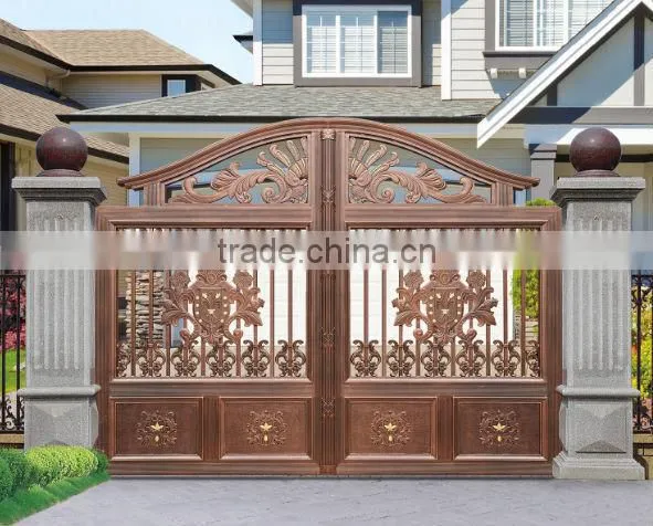 New Kinds of Aluminum Main Gate/aluminum Door Designs for Sale photo-3