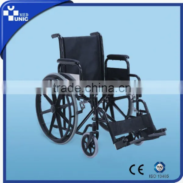 High Quality Chromed Steel Manual Wheelchair photo-4