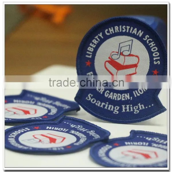 Custom Colorful Woven Patches for School Uniforms