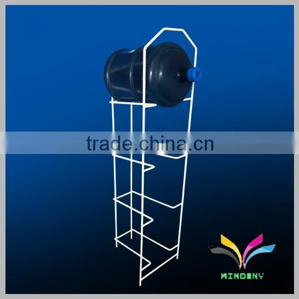 China Factory Supplier Best Selling Metal White Sturdy 3 Tiers 5gallon Water Bottle Rack photo-4