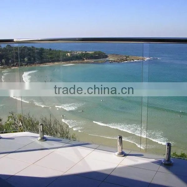 Glass Railing Round U-profile Stainless Steel Handrail Fittings photo-5