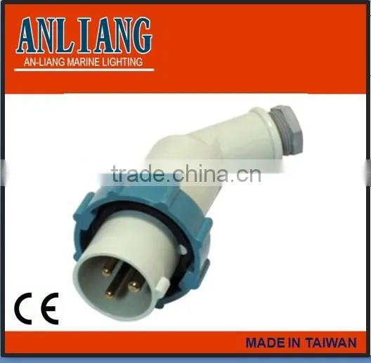 Yellow IEC 110V 2P+E Waterproof Watertight Male and Female Industrial Socket photo-6