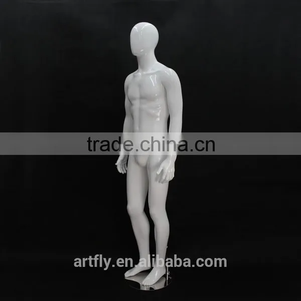 High Gloss White Unbreakable Plastic Mannequin photo-3