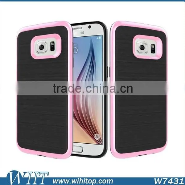 Hybrid TPU PC Brushed Slim Armor for Samsung Galaxy S7 S7 Edge Phone Case photo-3