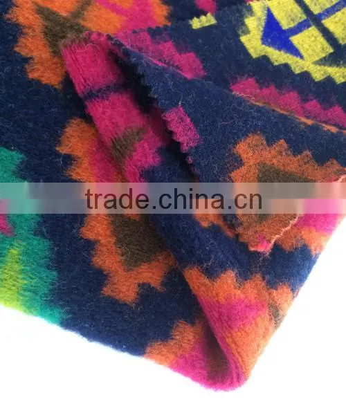 Wool Acrylic Blend Jacquard Fabric for Winter Overcoat photo-3