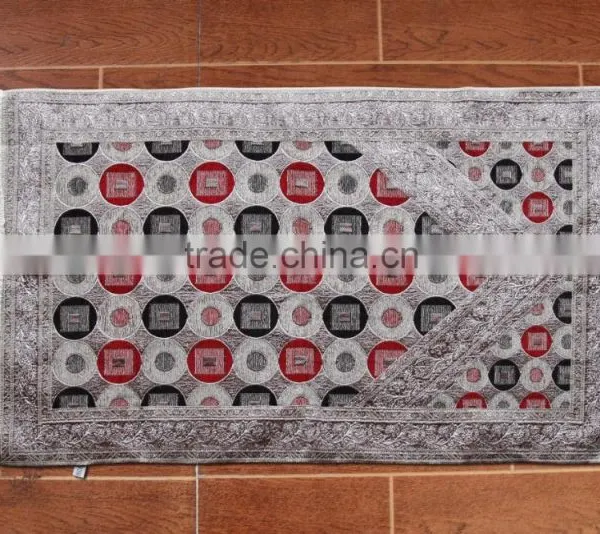 100%Chenille 70*110CM Woven Muslim Prayer Rug Mat photo-4
