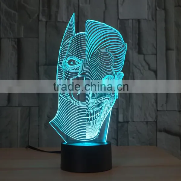 Double-faced Shape Led Night Light Lamp 3d Acrylic Illusion Table Touch Night Light for Children Kids Baby Led Lamp photo-4