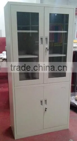 High Glass Office Steel Storage Cabinet Office/kitchen/living Cupboard Furniture photo-3