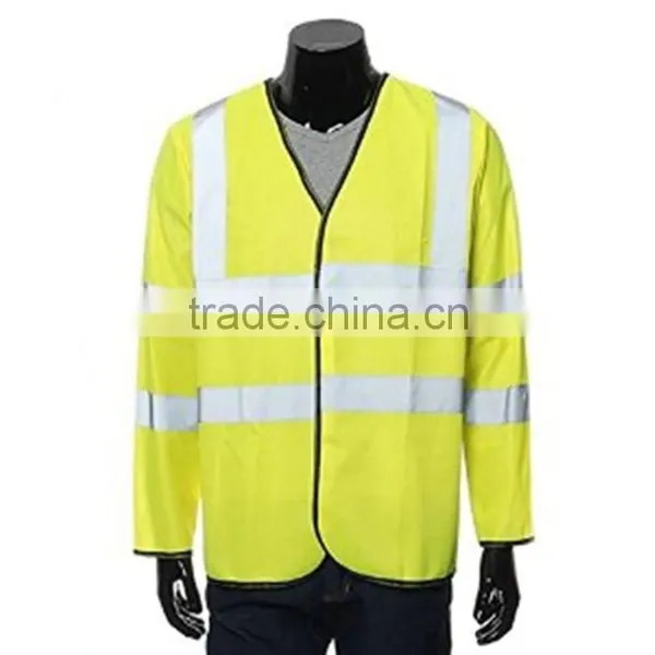 EN 20471adult Cheap High Visibility Long Sleeve Security Reflective Safety Jacket Vests photo-2