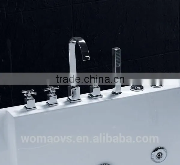 Hot Sale Double Person Acrylic Whirlpool Bathtub, Rectangle Massage Bathtub With Digital Controller photo-3