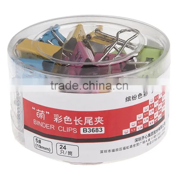 Cute Colored Metal Binder Clip School Office Supplies Long Binder Clip photo-2