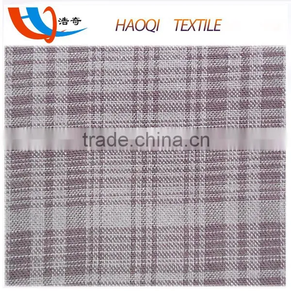 Purple Plaid Shirt 50% Cotton 50% Rayon Blend Fabric photo-2