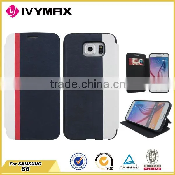 Colorful Mobilephone Case for Samsung Galaxy s6 New Wallet Leather Case photo-3