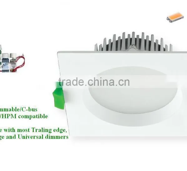 Dimmable Led Recessed Downlig 10W/12W/15W/18w Cutout 70mm/90mm SAA Approval Australia Standard Square Led Downlight photo-5