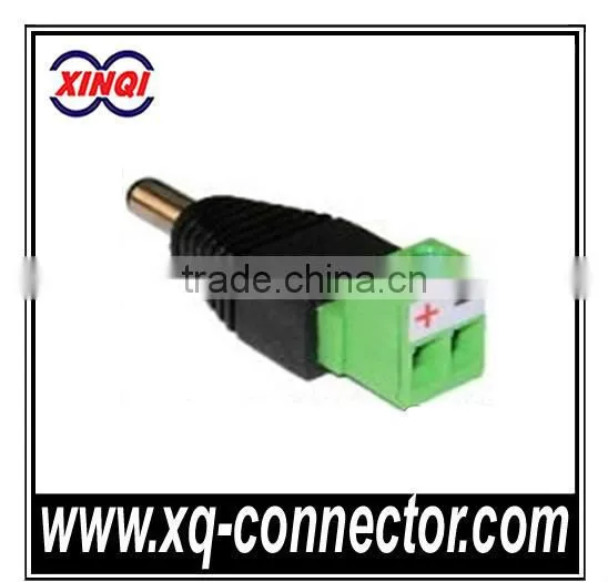 Green L Type With Screw 12V Male 2.1mm Power Connector