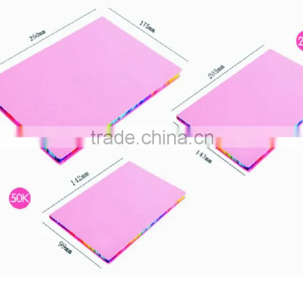 Customized Notebooks High Quality PU Cover,Color Edge Notebook Notebook Diary With Foil Printing, Free Shipping photo-6