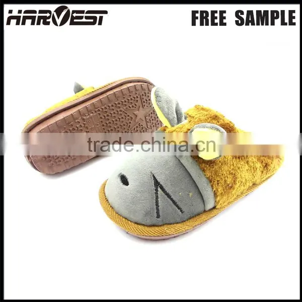 Washable Cartoon Slipper Bedroom , Solf Plush Animal Slipper Custom photo-2