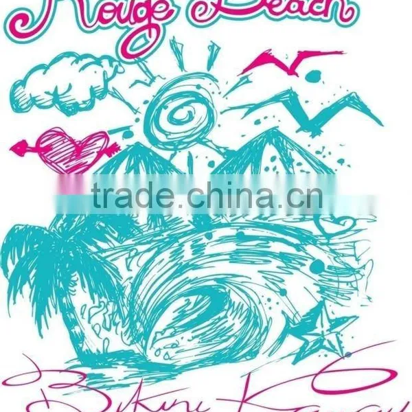 88 Poly 12 Lycra Hawaiian Printed Leggings and Swimwear Fabric photo-5