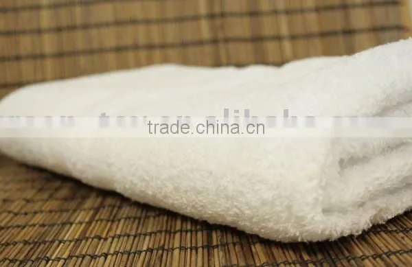 High Quality White Plain Cotton Bath Towel and Beach Towel for Hotel