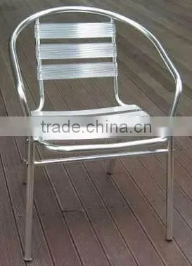 0503outdoor Garden Aluminum Good Quality Stackable Dining Table and Chair Set YC001 YT1 photo-2