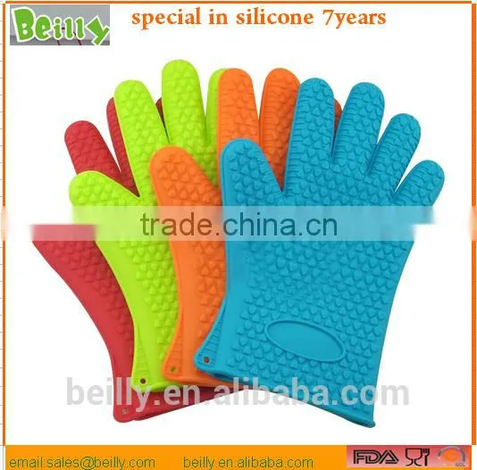 Fda Silicone Cooking Gloves Silicone Oven Glove,heat Resistant Bbq Glove photo-5