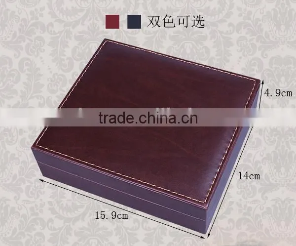 Factory OEM Supply Handmade Wine Tool Set With Leather Box, PU Leather Wine Accessories Gift Set Box photo-4