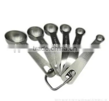 6 Pcs Set Stainless Steel Measuring Spoon