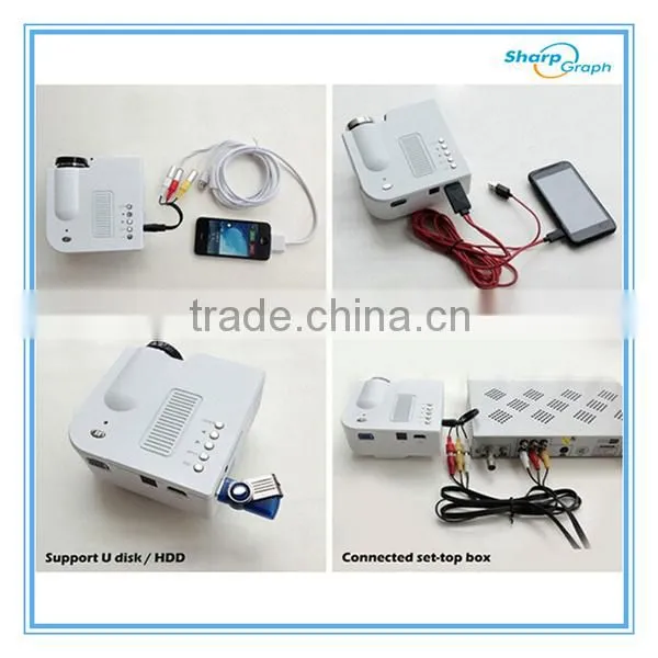 2015 UNIC Mini Game HDMI LED Smart Idea Projector UC28+ Pico Portable Home Cinema Projectors photo-4