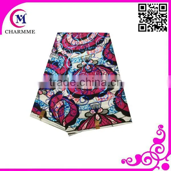 African Wax Prints Fabric Wax Fabric With Sequins for Sale