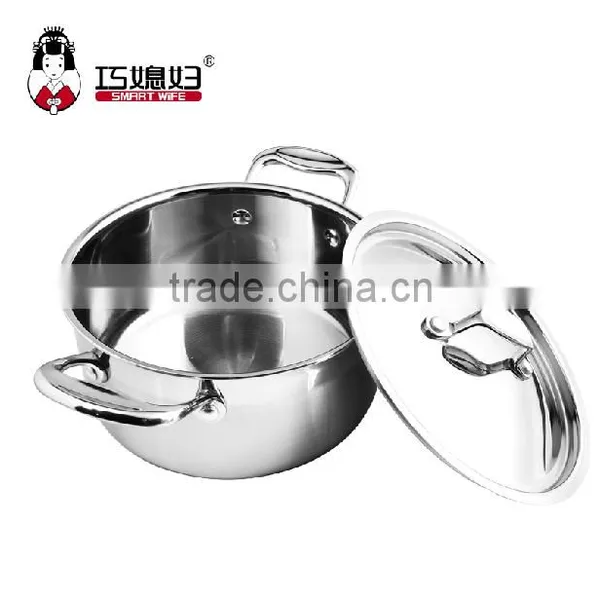 Food Grade Stainless Steel Sanding Finished Cooking Pot photo-2