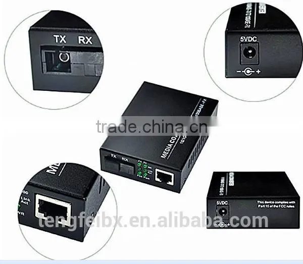 In Stock 10/100M Single Fiber Single Mode SC, 9V 12V dc Media Converter photo-4