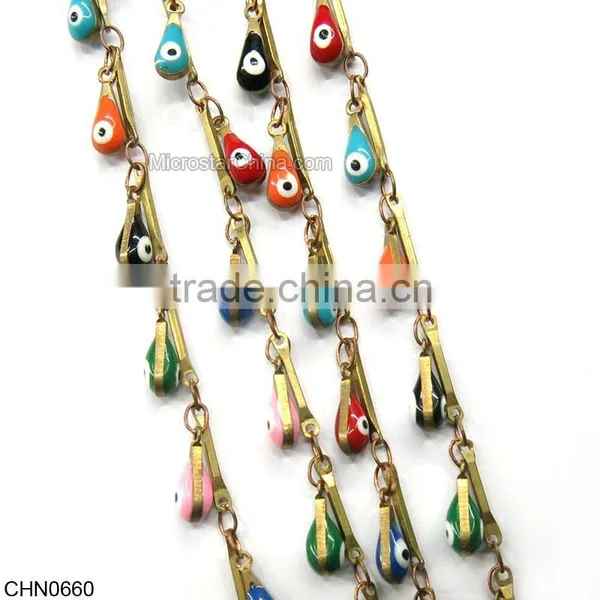 Blue Eye Shaped Jewelry Chain With Star photo-5