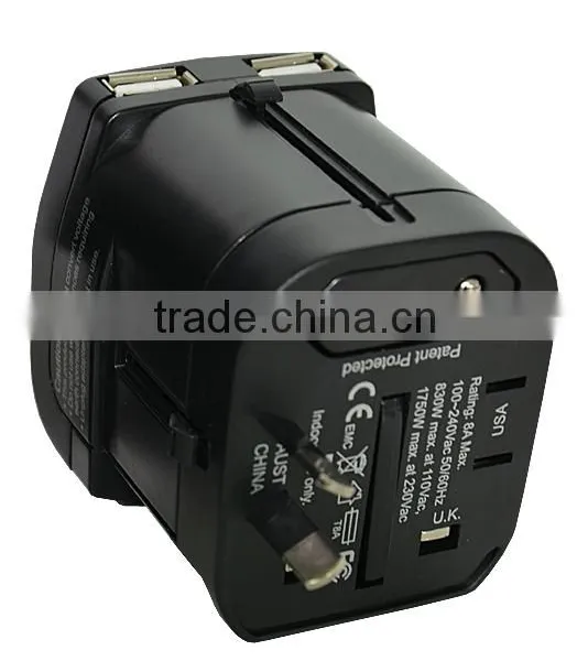 2016 AINOVO Powerful World Travel Adapter With USB Charger photo-5